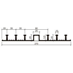 Гидрошпонка Aквастоп ДО-270/25-6/25 EPDM