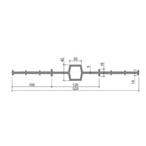 Гидрошпонка Aквастоп ДВ-320/30.1 ПВХ