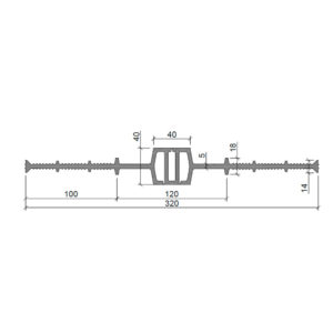 Гидрошпонка Aквастоп ДВ-320/40 ПВХ